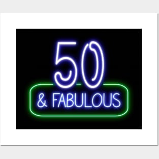 Funny 50th Birthday Quote | 50 and Fabulous Posters and Art